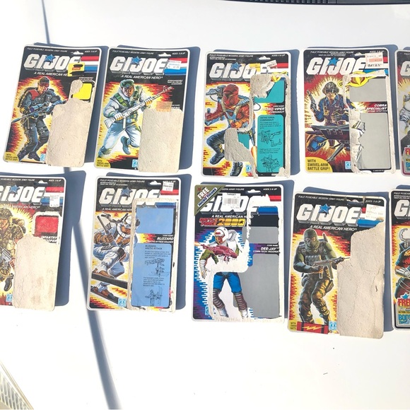 25 Vintage GI Joe Card Backs Uncut (lot of about twenty five) - Picture 2 of 16